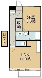 キャステール砂押Ⅱ【2階】の間取り