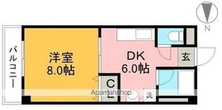 ソワール西秦Ⅰ【4階】の間取り