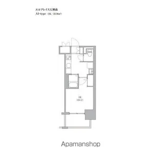 エルプレイス天神南【12階】の間取り