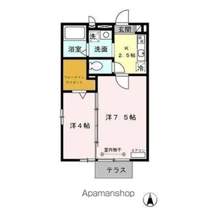 サニーフラット【1階】の間取り