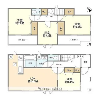 埼玉県さいたま市西区大字水判土【一戸建】の間取り