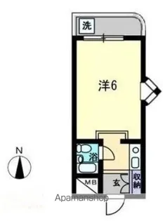 1Rの間取り画像