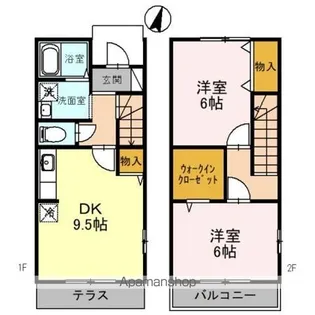 アネックス壱・弐番館【1階】の間取り