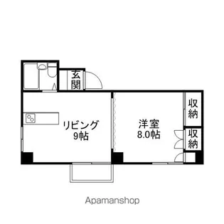 スタジオシティ【4階】の間取り