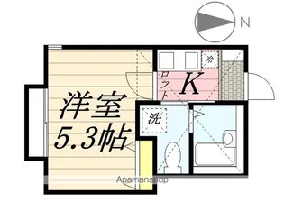 神奈川県横浜市神奈川区松見町2丁目【アパート】の間取り
