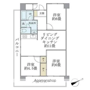 シャルム・K・カーサ【7階】の間取り