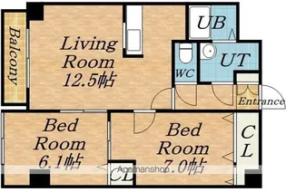 E COURT24【501号室】の間取り