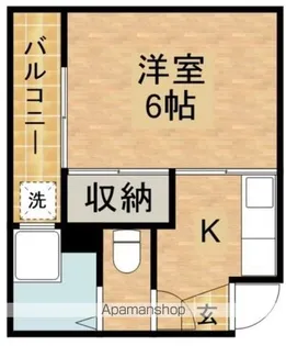 コーポステーションサイドコシベ【4階】の間取り