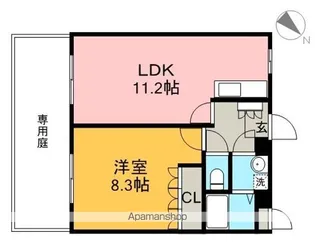 ベイサイドパレス横浜【1階】の間取り