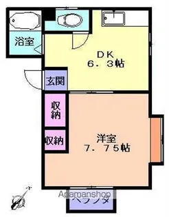 グレース川崎【101号室】の間取り