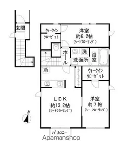 CASA DE ROSA【2階】の間取り