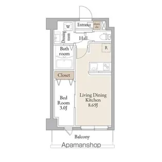 アルファコートお花茶屋Ⅱ【5階】の間取り