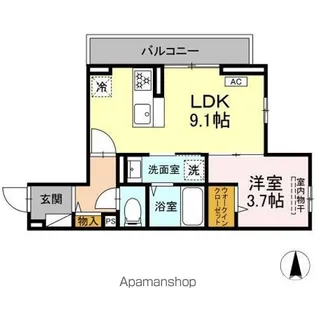 D PAINA松見町【3階】の間取り