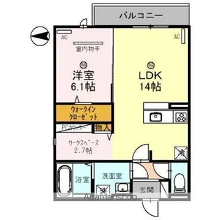 スペチアーレ巽中 A棟【2階】の間取り