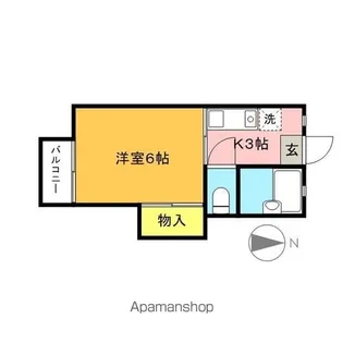 アーバン折立 北棟【2階】の間取り