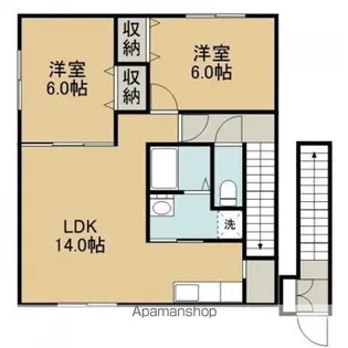 グランドゥール【2階】の間取り