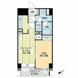 ライオンズマンション浅草橋【10階】の間取り