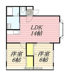 モデュロール西野Ⅱ【303号室】の間取り