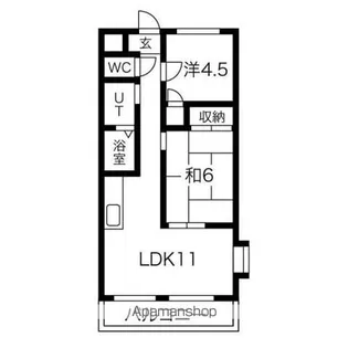 SANS SOUCI HIRO【2階】の間取り