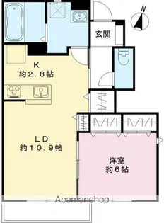 メルベーユFⅢ【1階】の間取り