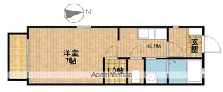 ヴィラ花水木Ⅱ【2階】の間取り