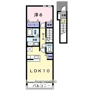 ミューセブン【2階】の間取り