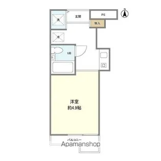 トップ桜新町第2【3階】の間取り