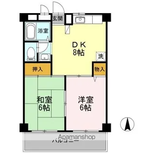 コーポメルヘン【3階】の間取り