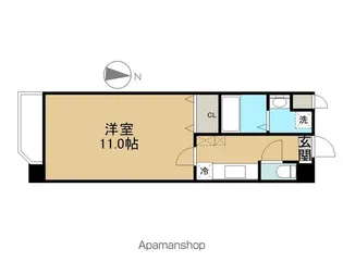 アニバーサリー第九木町通【8階】の間取り