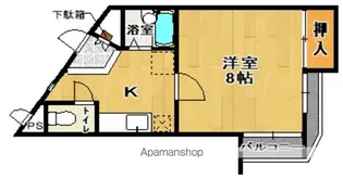 福島県郡山市神明町【アパート】の間取り