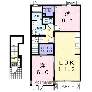 メゾン・エスペランサ【2階】の間取り