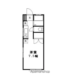 リリーホワイト【101号室】の間取り