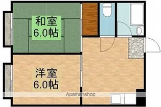 東京都立川市上砂町4丁目【アパート】の間取り