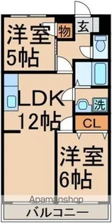 ヴェルクレール【303号室】の間取り