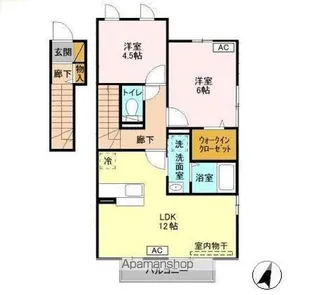 ピアファーレ【2階】の間取り