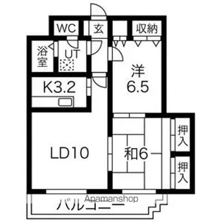 サンライト西岡【402号室】の間取り