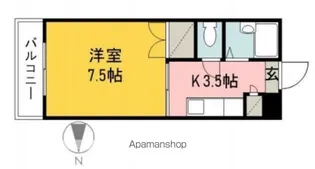 アネーロ鉄砲町【3階】の間取り