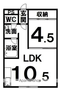 カクイチヴェロハイツ【402号室】の間取り
