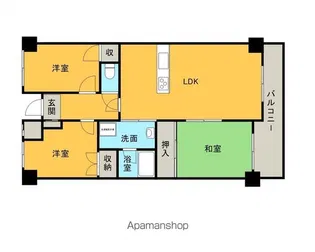 フォーラム牛田南【1階】の間取り