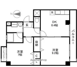 エトワールみわ【2階】の間取り