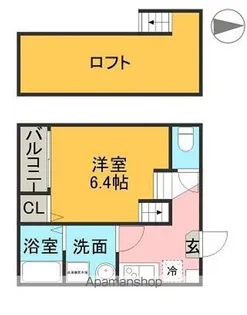 プランドール東海通【1階】の間取り