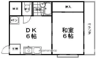 ハイツ寿【2階】の間取り
