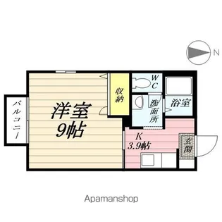 ルクエンス小田原A【2階】の間取り
