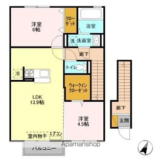 エスポワール【2階】の間取り