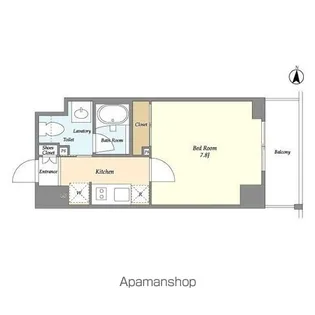 バウスフラッツ住吉【2階】の間取り