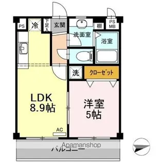 トマトハウスⅠ【2階】の間取り