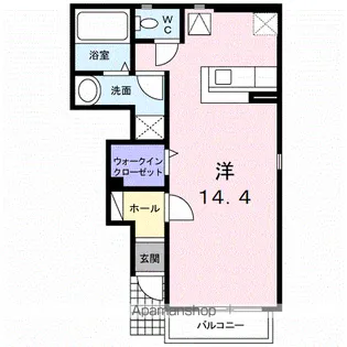 ドゥ・プランタン【1階】の間取り
