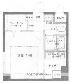 プレステージ駒場【1階】の間取り