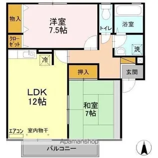 エルクレール D【1階】の間取り