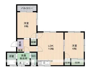 グランシード有田D棟【202号室】の間取り